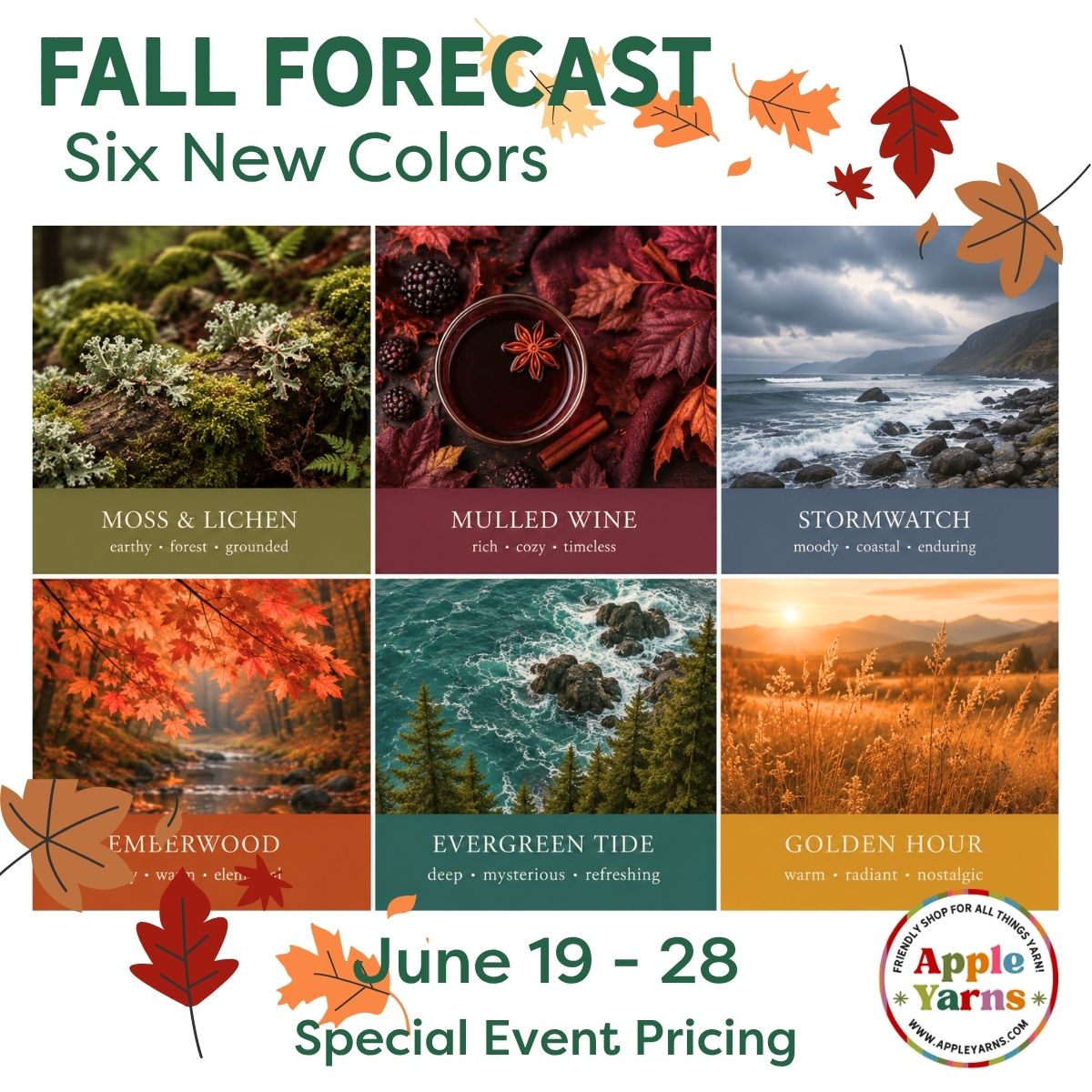 Fall Forecast: Help Choose the Colors of Fall at Apple Yarns