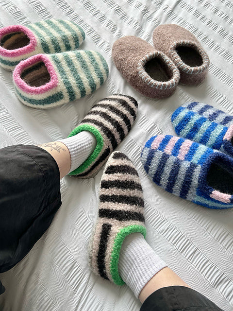 How to Felt the Sailor Slippers by Annie Germaine