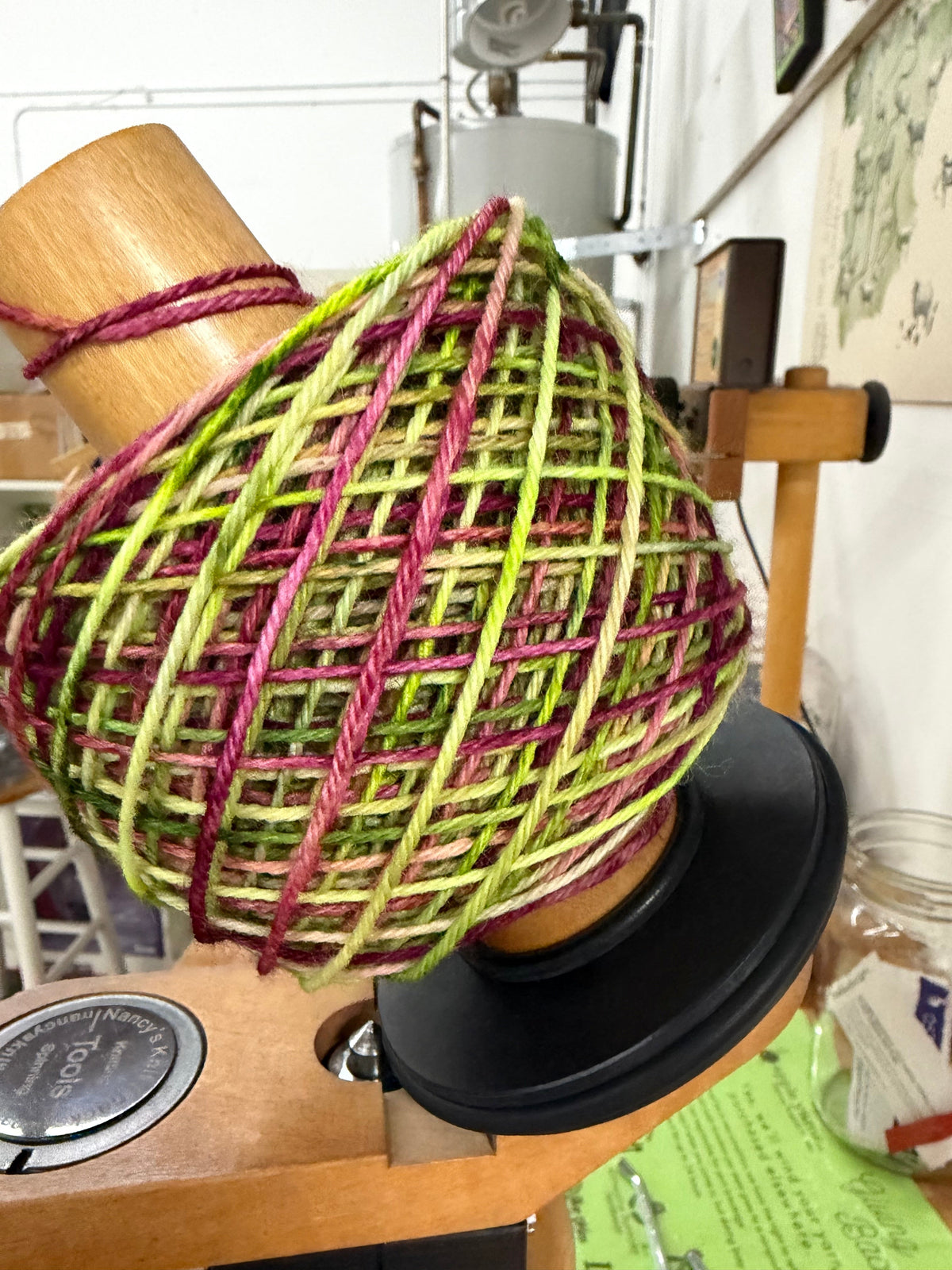 free yarn winding at Apple Yarns
