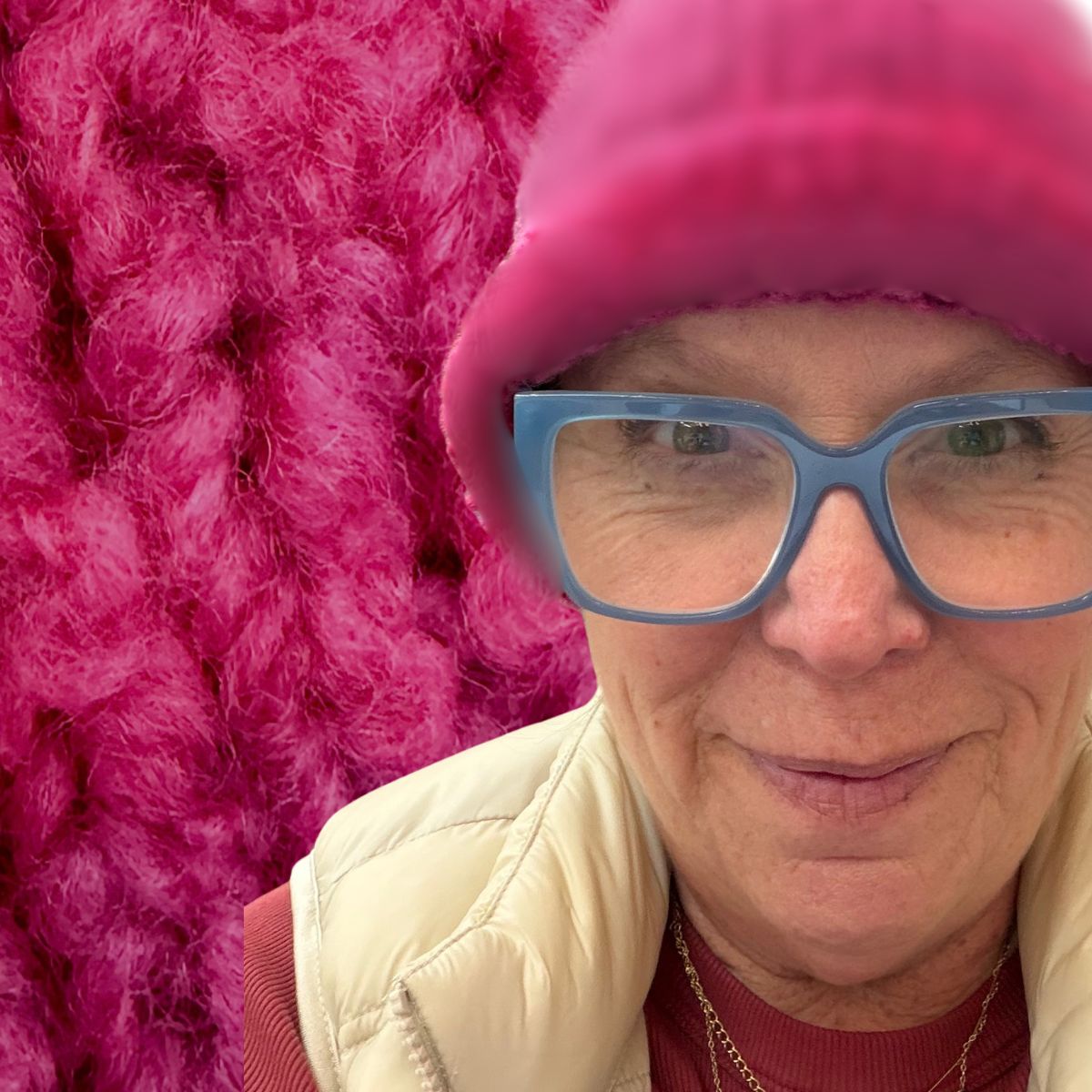 First Class Beanie knit with soft merino bouclé yarn