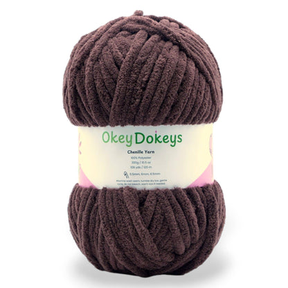 Okey Dokey Jumbo Velvet Chenille Yarn, #7, 300g