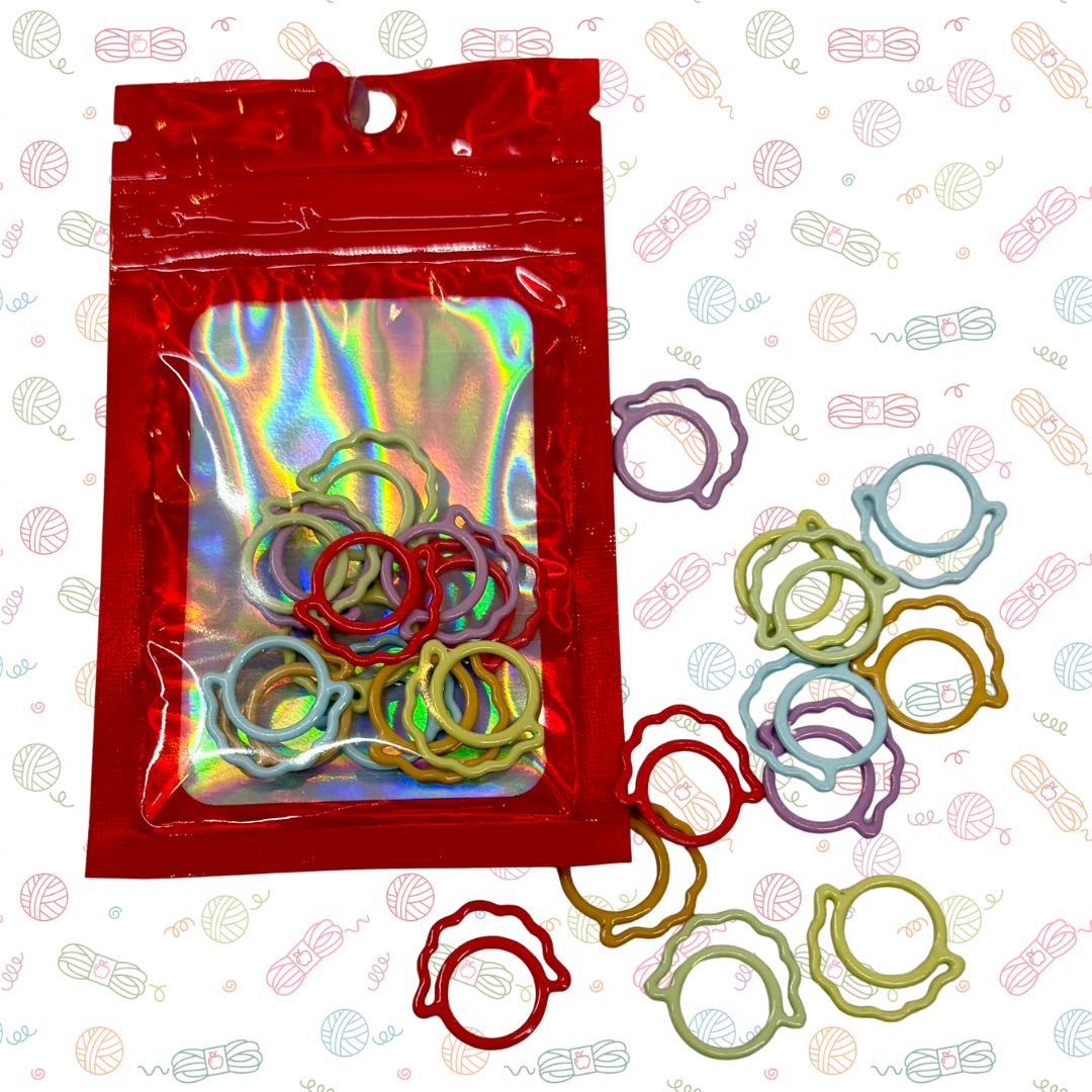 Apple Yarns Stitch Markers for Knitting & Crochet