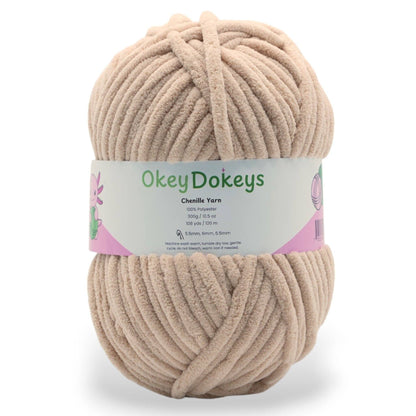 Okey Dokey Jumbo Velvet Chenille Yarn, #7, 300g