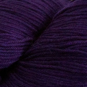 Close-up of purple yarn with a focus on texture