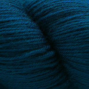 Close-up of a ball of dark blue yarn
