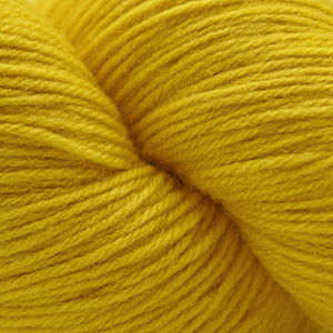 Close-up of bright yellow yarn