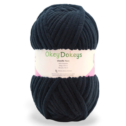 Okey Dokey Jumbo Velvet Chenille Yarn, #7, 300g