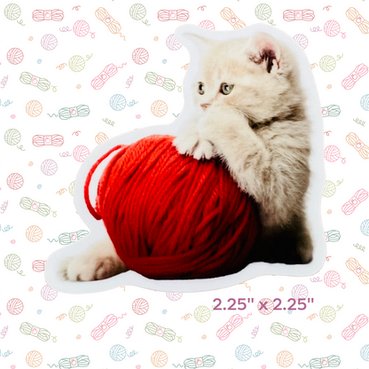 Knitting & Crochet Vinyl Stickers – Waterproof Yarn Stickers