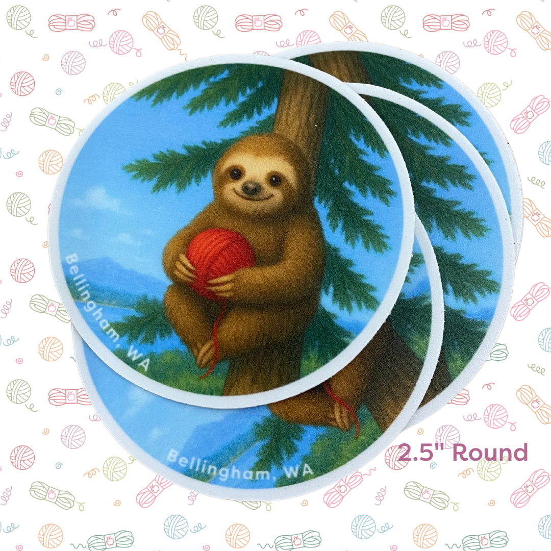 Knitting & Crochet Vinyl Stickers – Waterproof Yarn Stickers