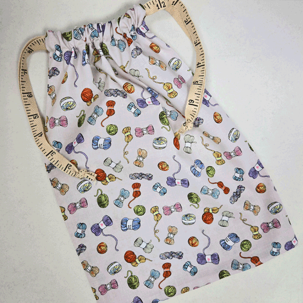 Apple Yarns Ruler Ribbon Knitting & Crochet Project Bag