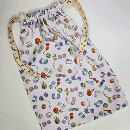 Apple Yarns Ruler Ribbon Knitting & Crochet Project Bag