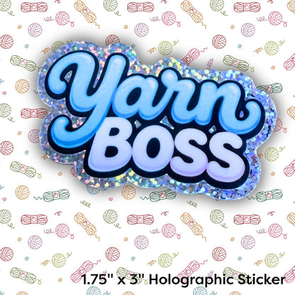 Knitting & Crochet Vinyl Stickers – Waterproof Yarn Stickers