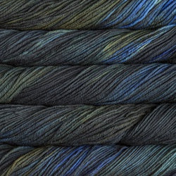Malabrigo Rios: Close-up of a skein of Malabrigo Rios yarn showing the texture and color variations.